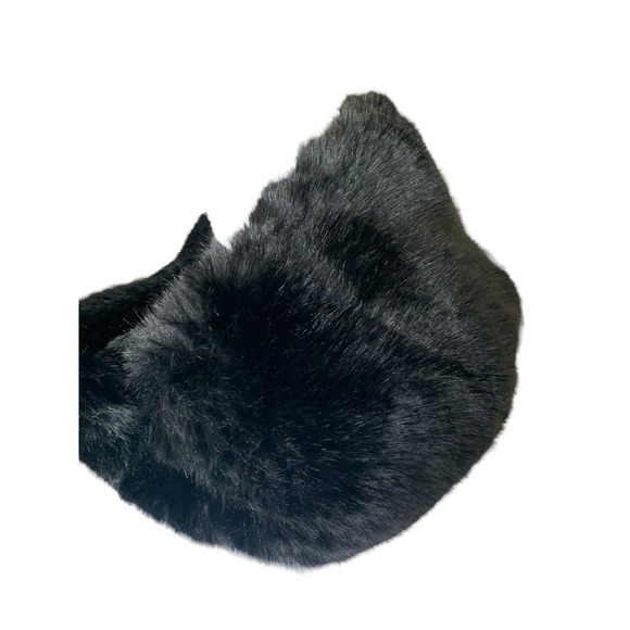 Faux Frenzi Faux Fur Neck Wrap Scarf Warmer Cowl Black Soft NWT - Picture 5 of 5